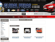 Tablet Screenshot of globalautopecas.com